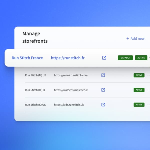 BigCommerce-productinterface met multi-storefront